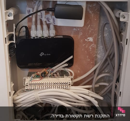 נתב TP-Link, כבלים מחוברים, לוח חיבורים